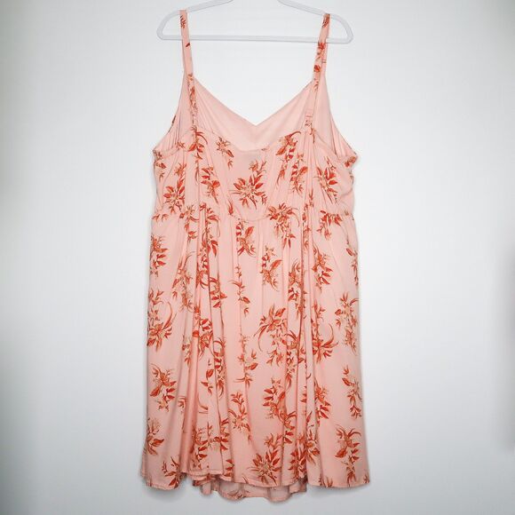 Torrid Womens Strappy Mini Dress Size 4 Floral Print Feminine Summer Vacation - Picture 2 of 10